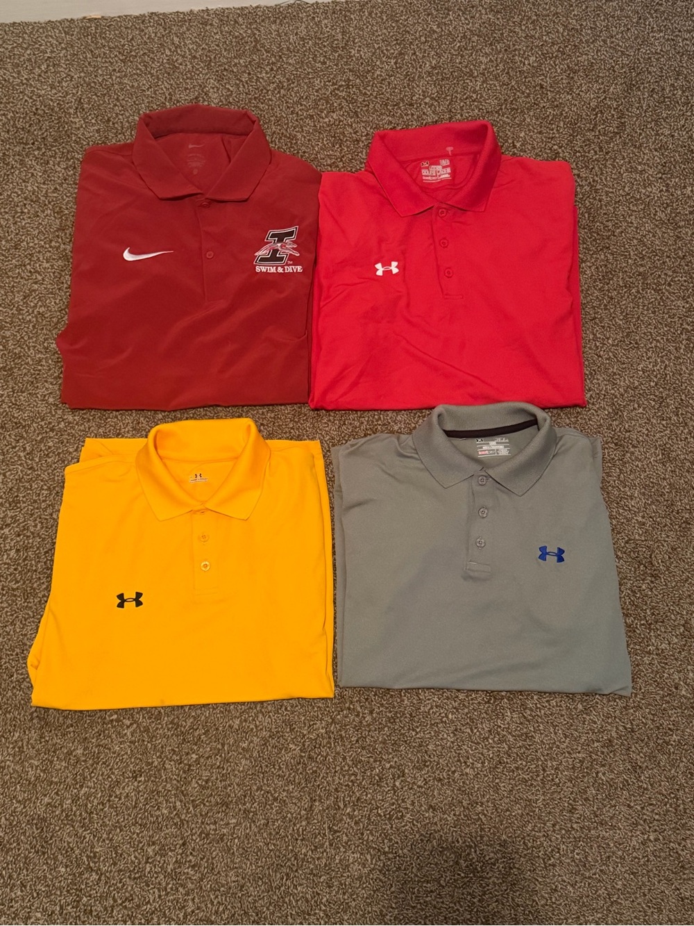 Men’s Premium Athletic Polo Bundle (Nike & Under Armour)